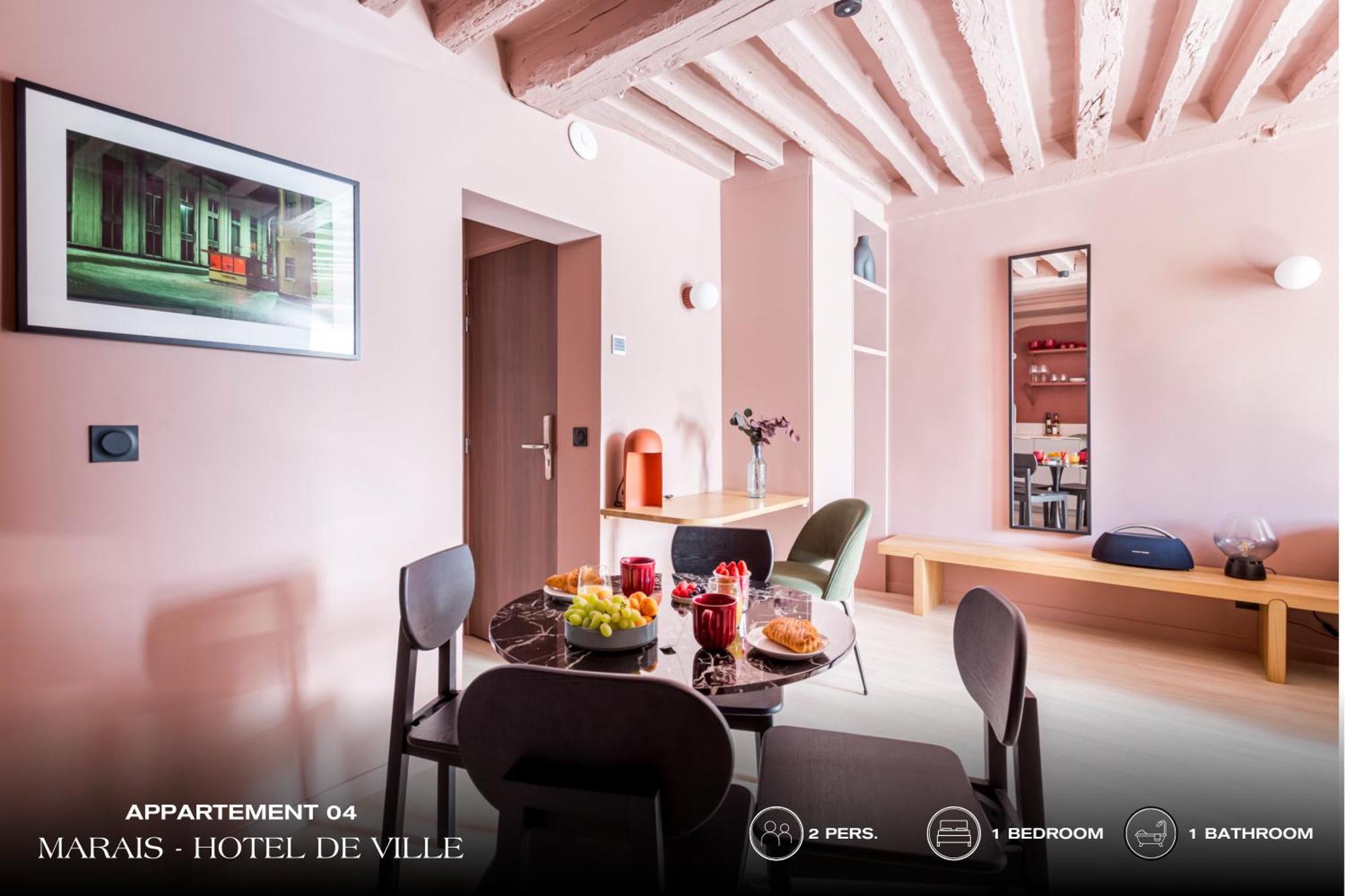 Апартаменты Beauquartier - Marais, Bourg Tibourg Париж Экстерьер фото