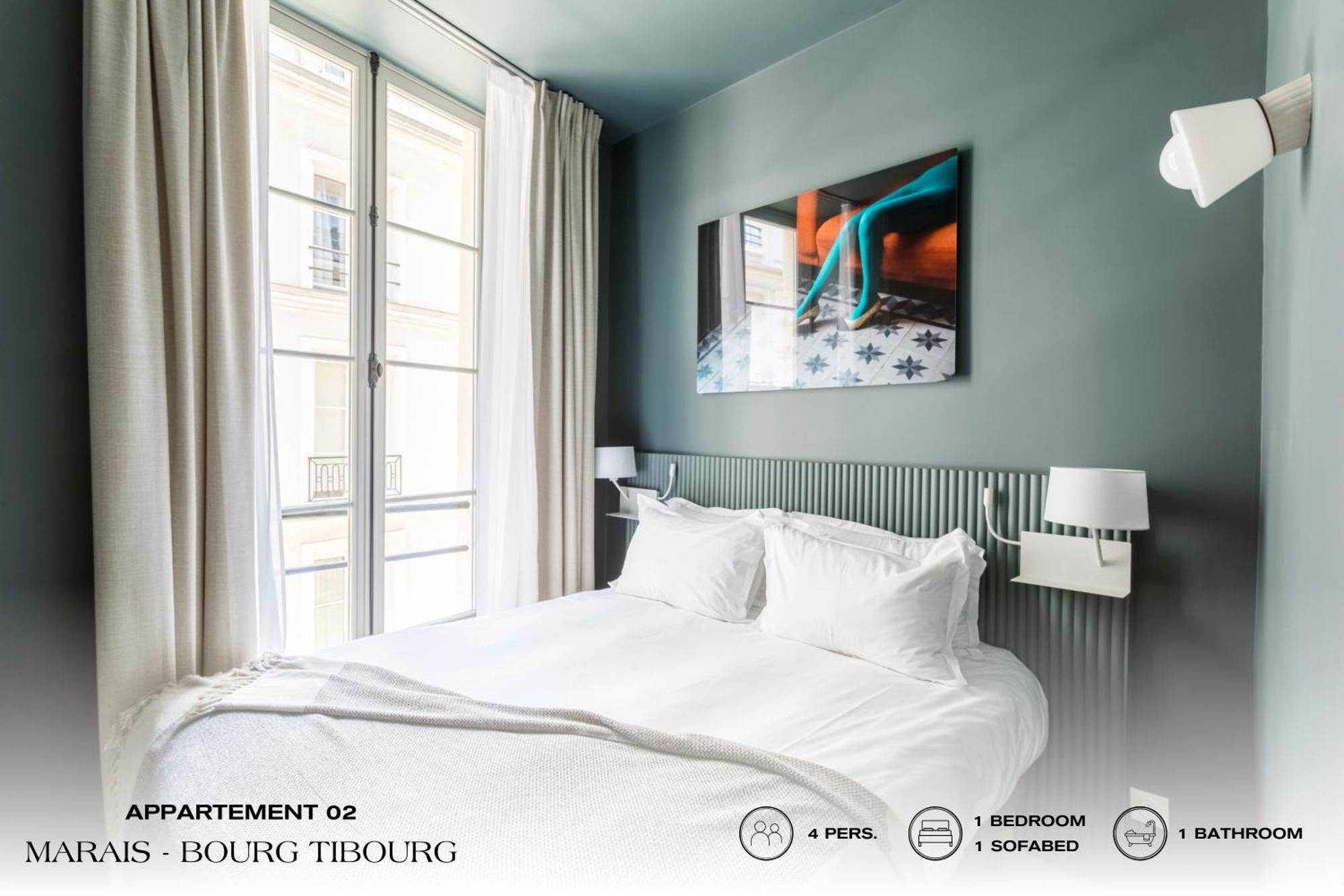 Апартаменты Beauquartier - Marais, Bourg Tibourg Париж Экстерьер фото