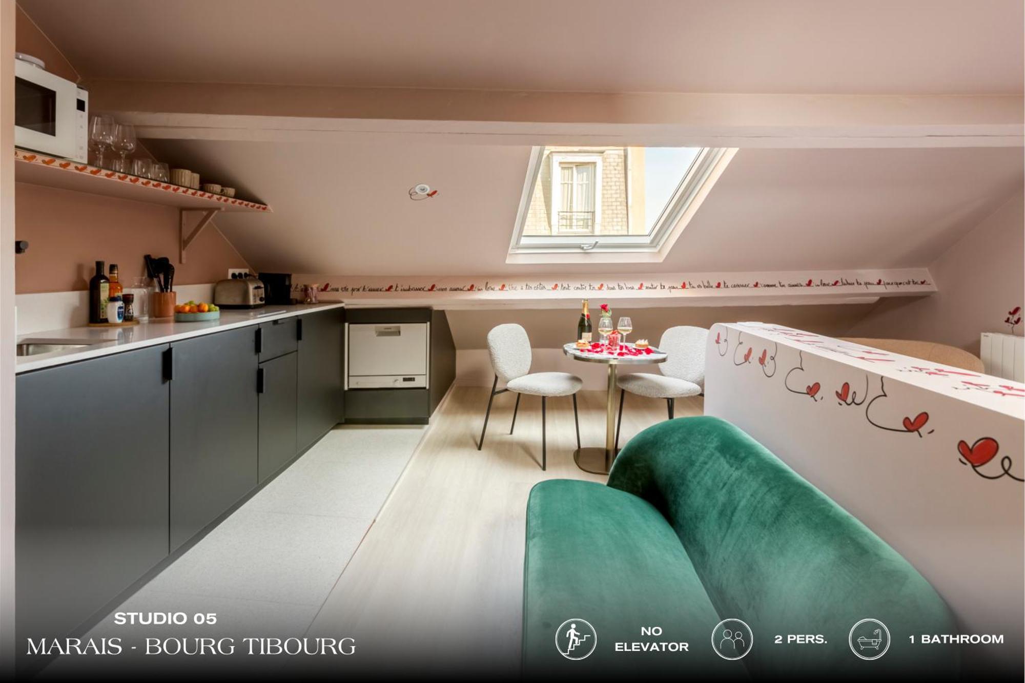 Апартаменты Beauquartier - Marais, Bourg Tibourg Париж Экстерьер фото