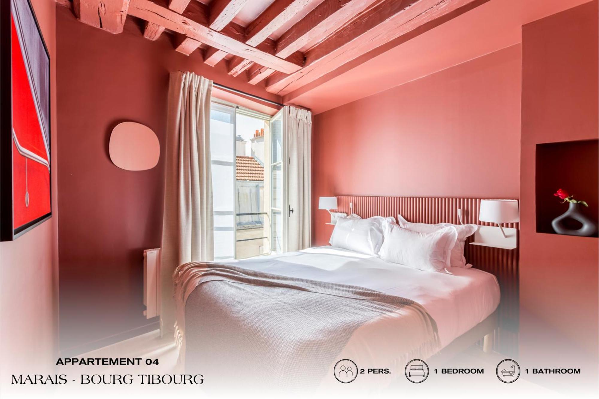 Апартаменты Beauquartier - Marais, Bourg Tibourg Париж Экстерьер фото