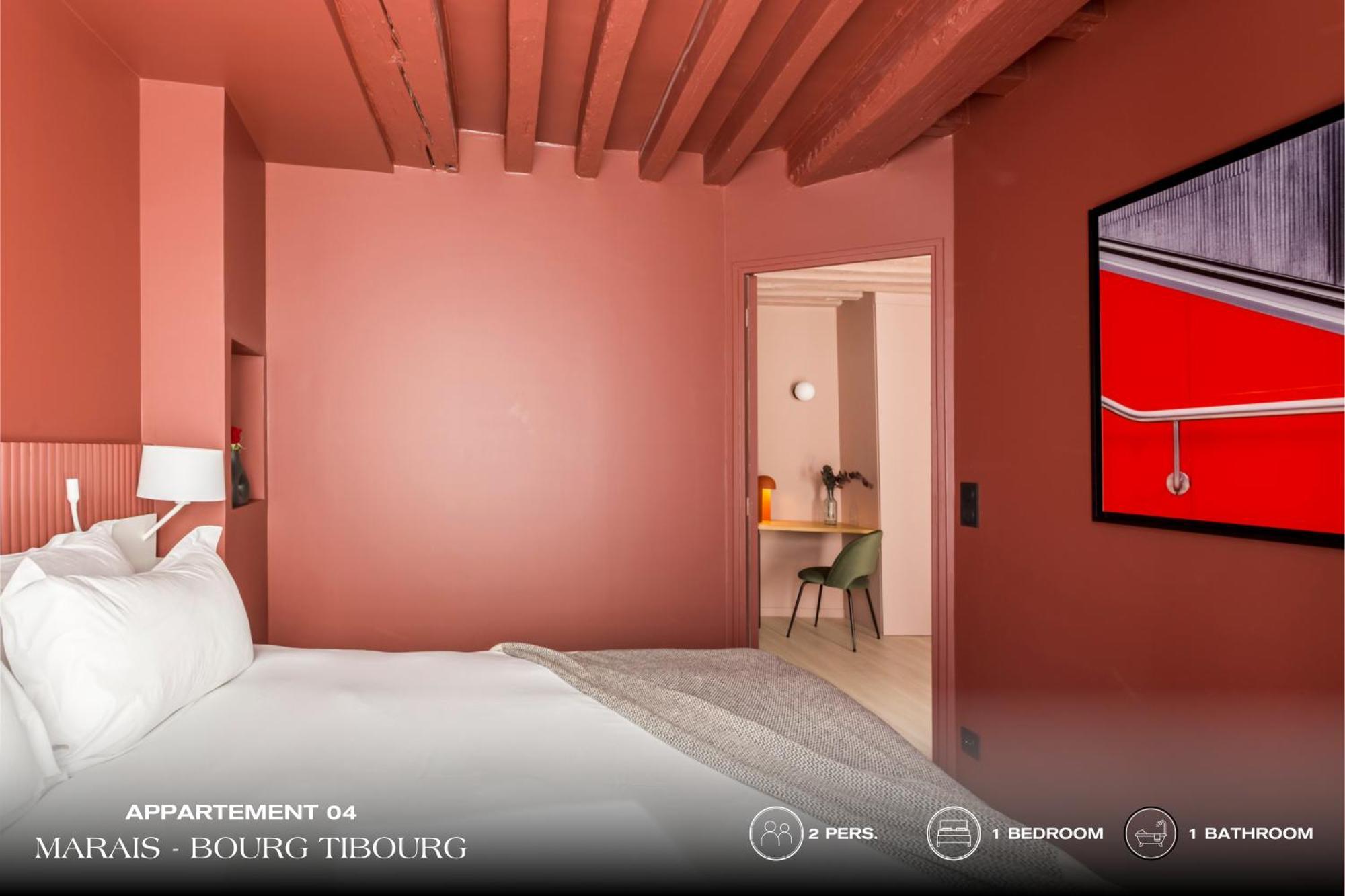 Апартаменты Beauquartier - Marais, Bourg Tibourg Париж Экстерьер фото