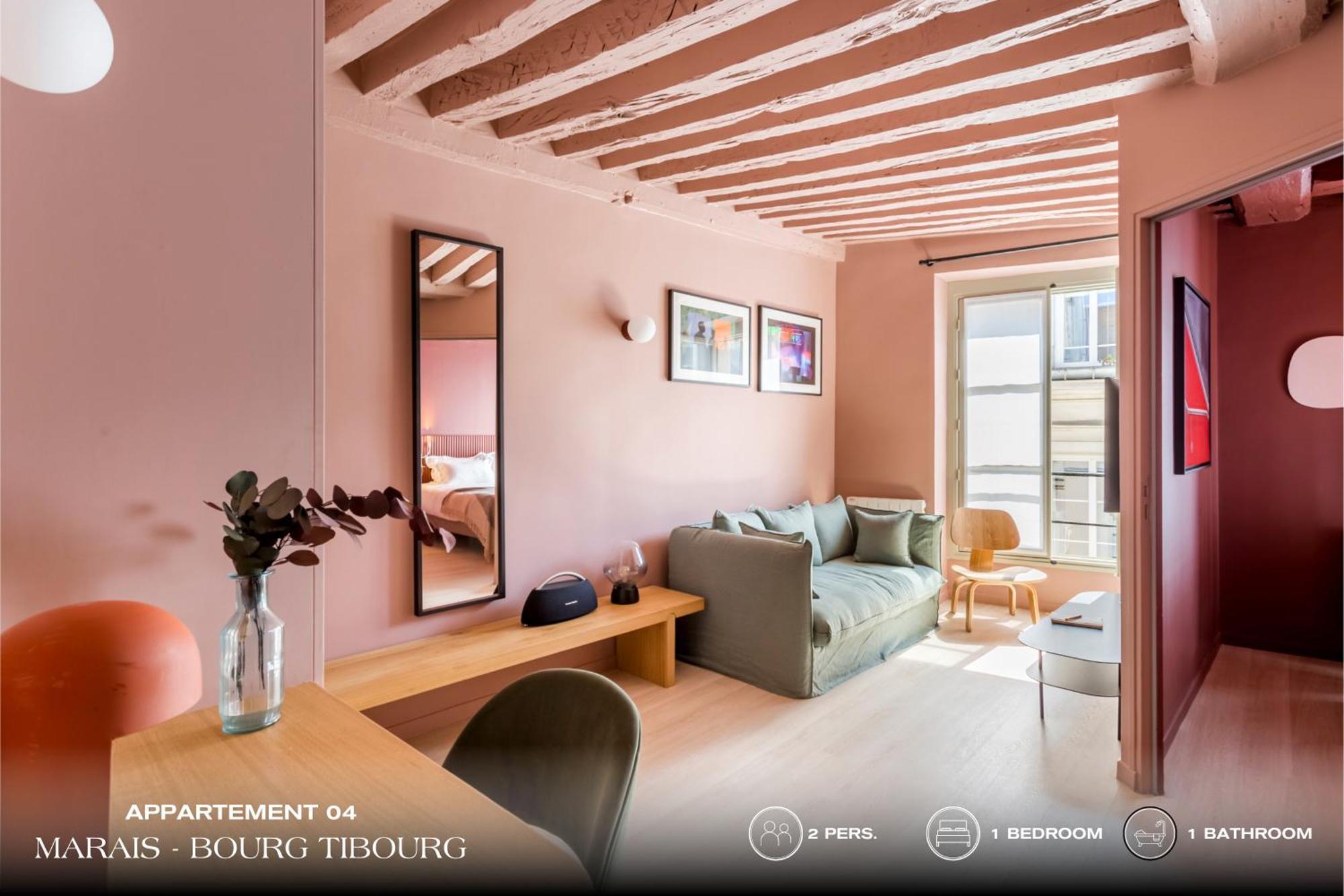 Апартаменты Beauquartier - Marais, Bourg Tibourg Париж Экстерьер фото