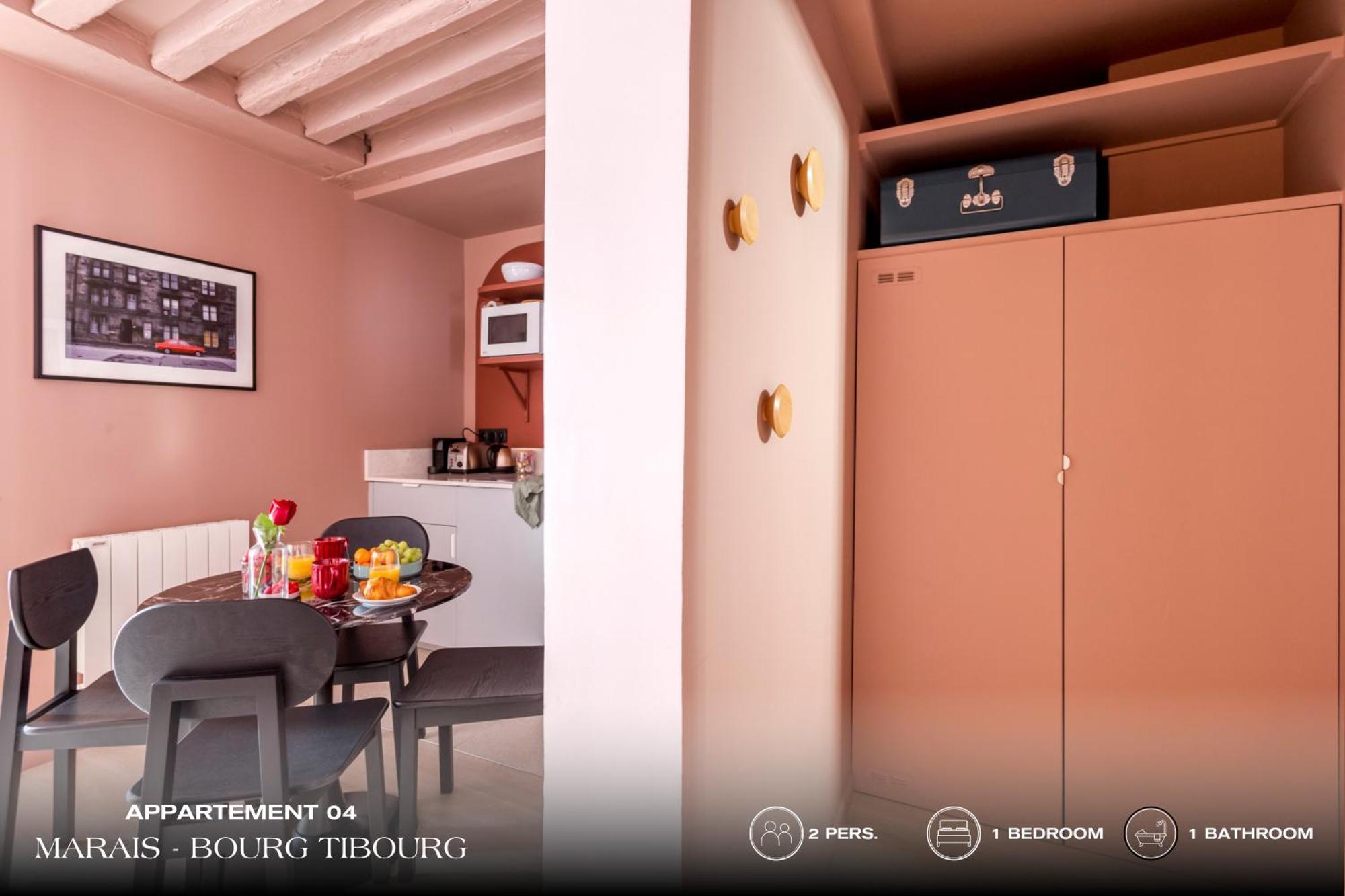 Апартаменты Beauquartier - Marais, Bourg Tibourg Париж Экстерьер фото
